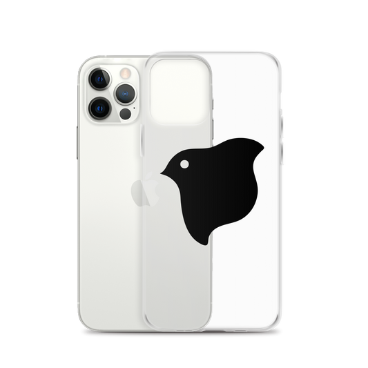 [Chidori] Funda para iPhone con logo negro (transparente)