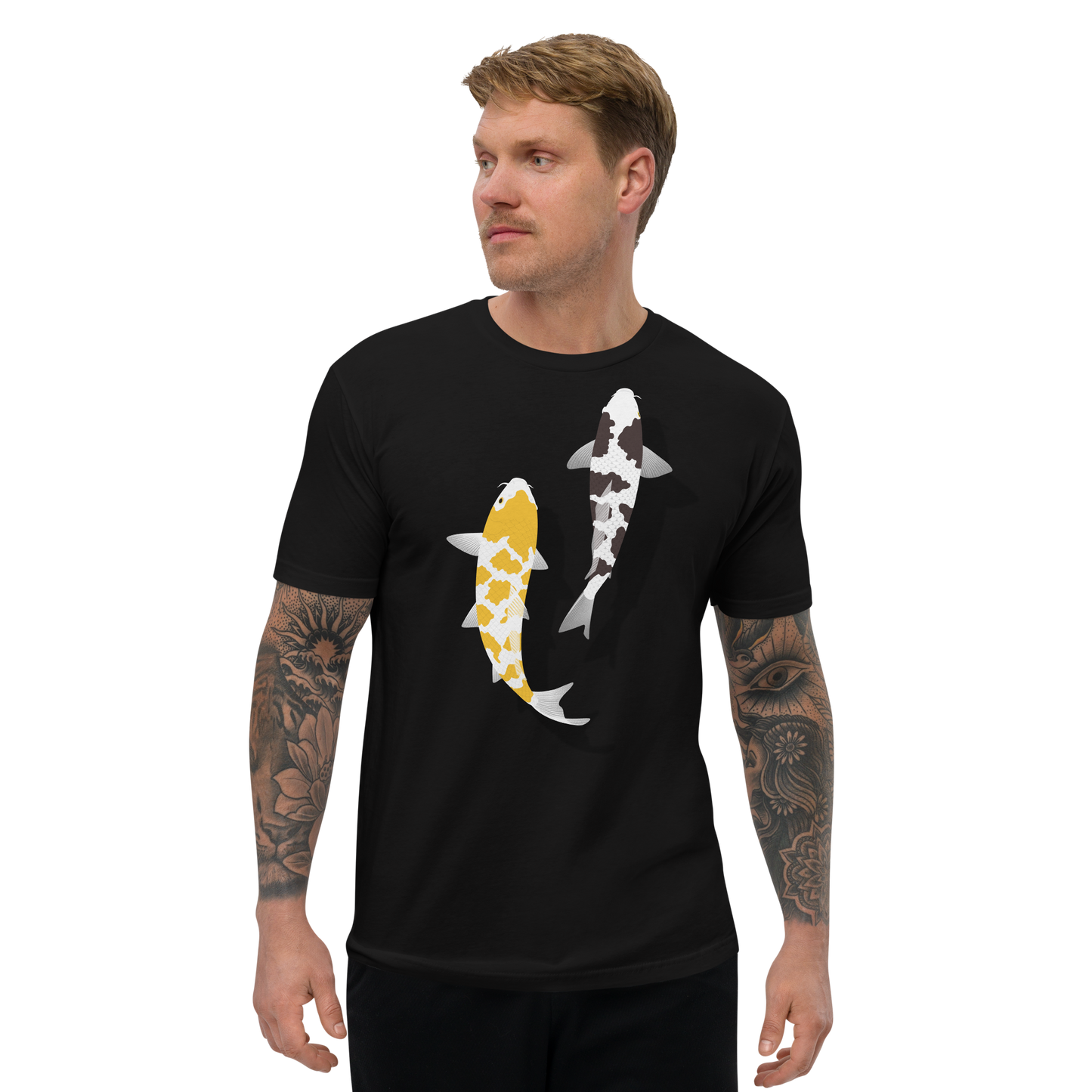 [Koi] Camiseta carey blanca/tapicería alemana (hombre)