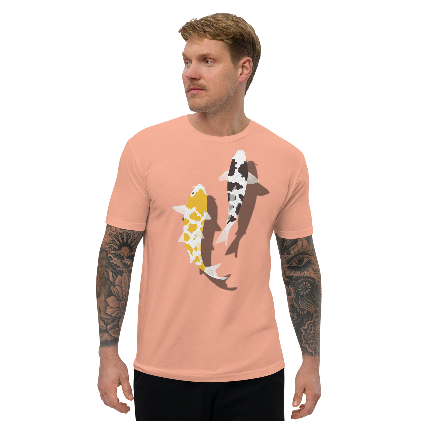 [Koi] Camiseta carey blanca/tapicería alemana (hombre)