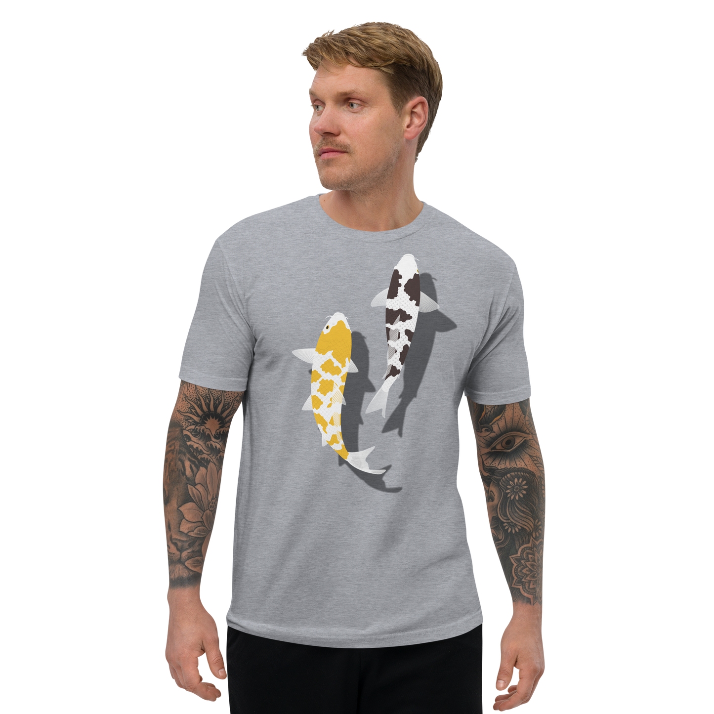 [Koi] Camiseta carey blanca/tapicería alemana (hombre)