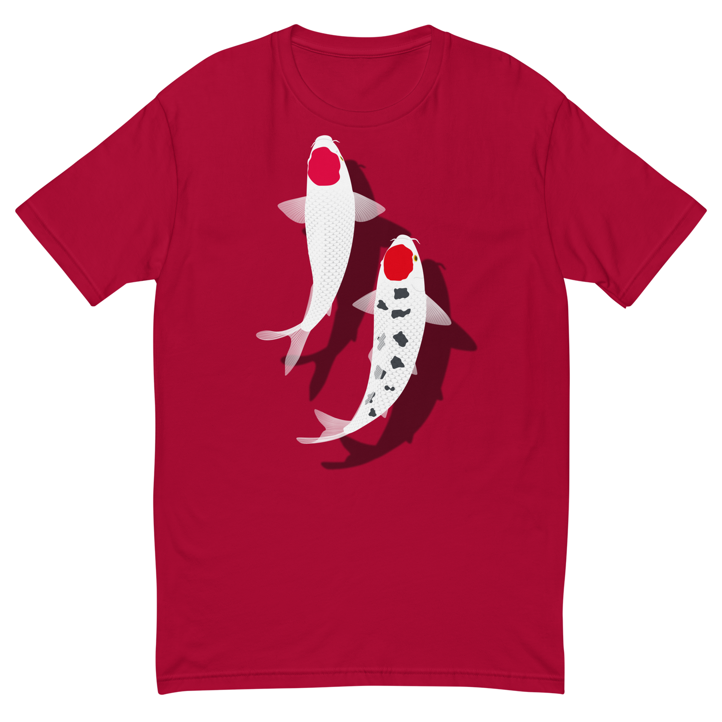 [Koi] Camiseta tancho roja y blanca (hombre)