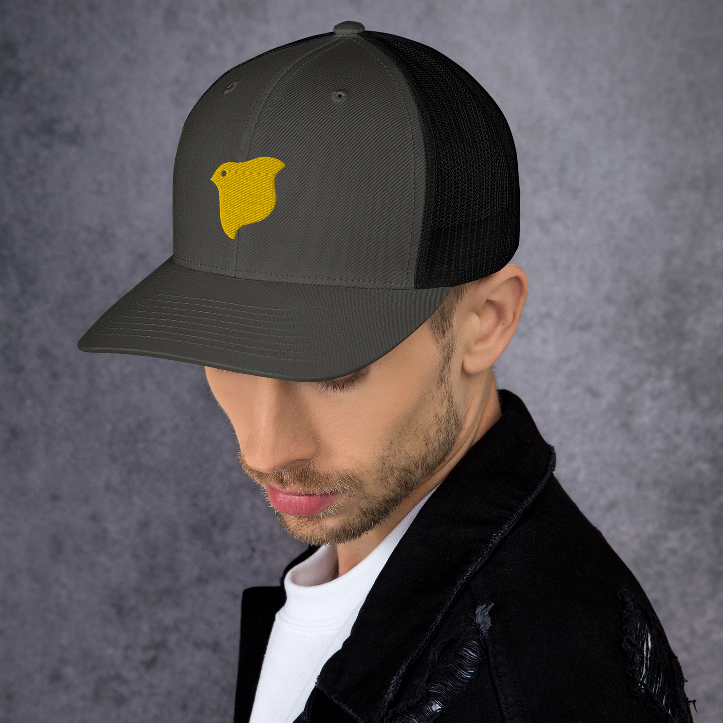 [Chidori] Gorra Trucker Logo Amarillo (Bordado)