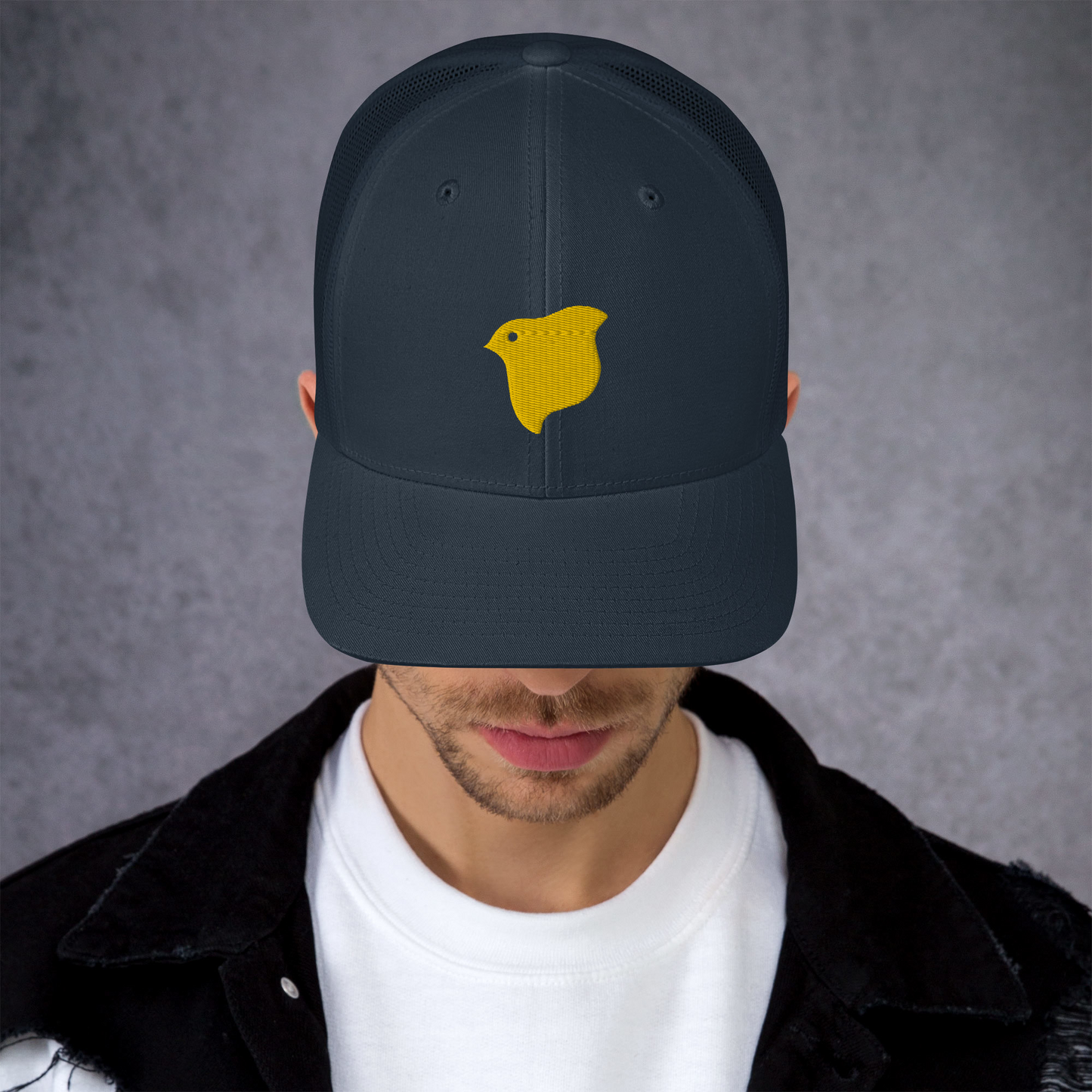 [Chidori] Gorra Trucker Logo Amarillo (Bordado)