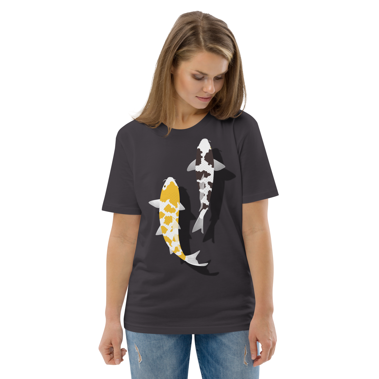 [Koi] Camiseta carey blanco/tapicería alemana (unisex)