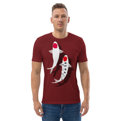 [Koi] Camiseta tancho roja y blanca (unisex)