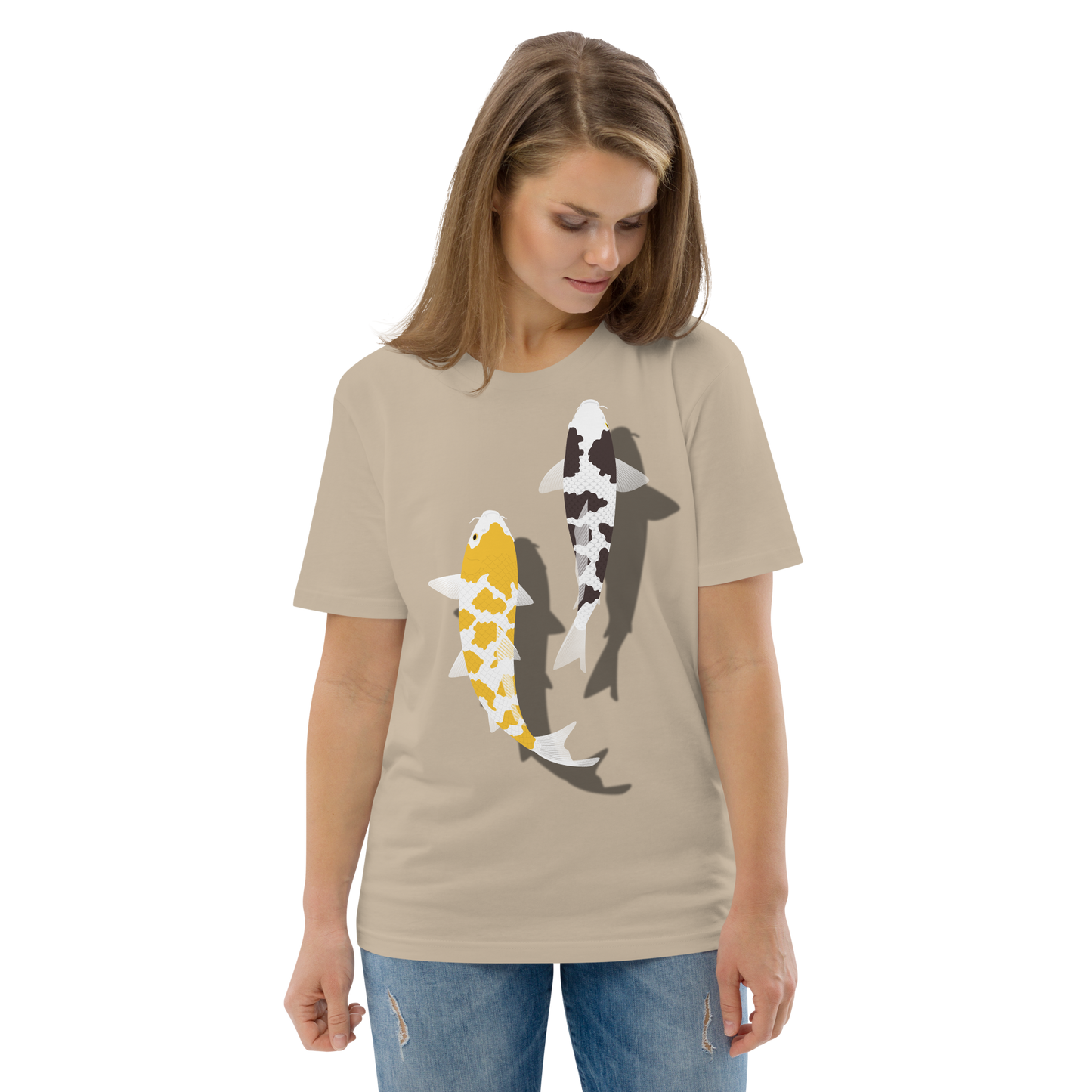 [Koi] Camiseta carey blanco/tapicería alemana (unisex)