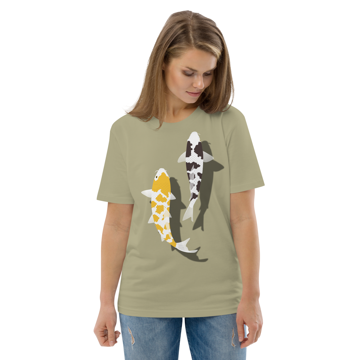 [Koi] Camiseta carey blanco/tapicería alemana (unisex)