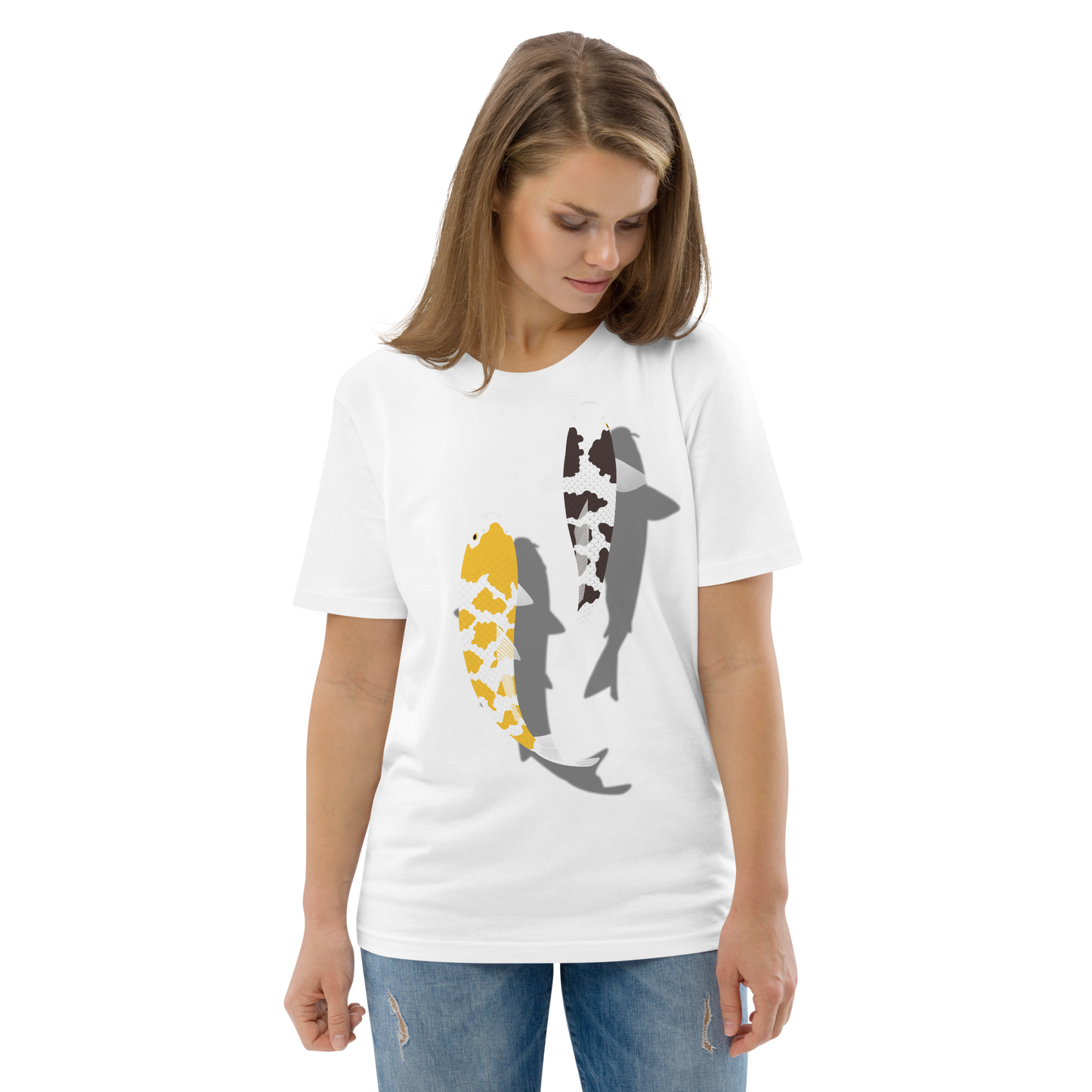 [Koi] Camiseta carey blanco/tapicería alemana (unisex)